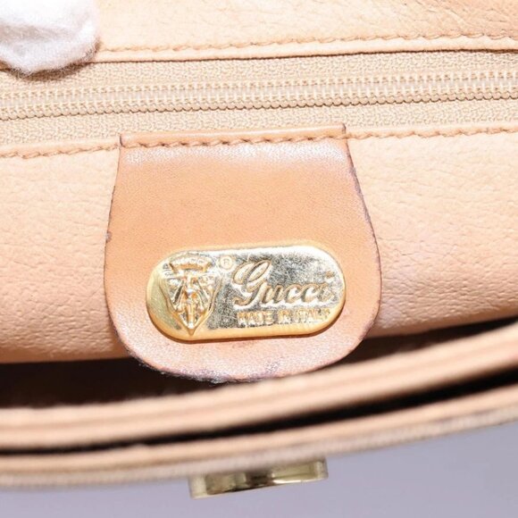 GUCCI Micro GG Supreme Shoulder Bag PVC Beige Brown gold 007 92 5548 Auth 112193 - Picture 10 of 16